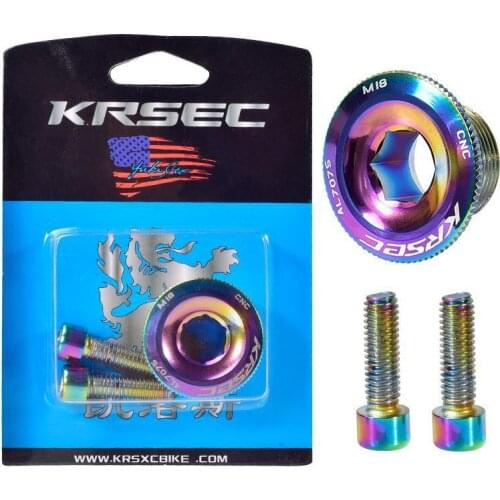 1 Set Crankset Screw M15/M18/M20 Aluminum Alloy Hollow Bike Chain Wheel Right Crank Cap Cover With Screw Bicycle Crank Arm Parts