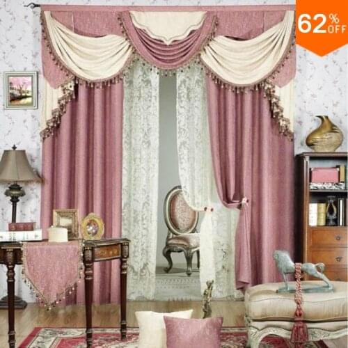 Girl Pink ivory pink curtains Best Bed Room curtains for Restaurant Bed Valancer Blackout color pinky Kids powder room Curtain