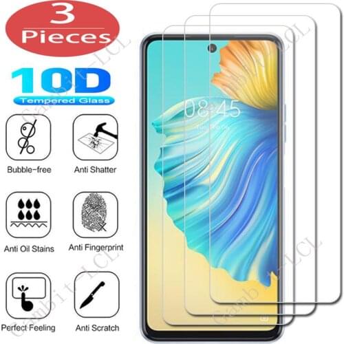 3Pcs Protection Glass For Tecno Camon 17 Pro 17P 16 SE 15 Premier 12 Air 11S 11 Tempered Screen Protective Protector Cover Film