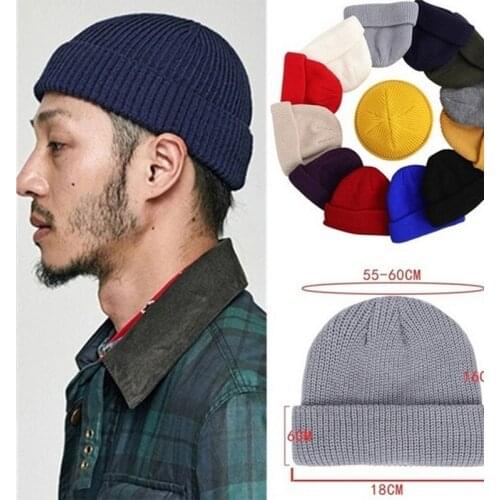 Winter Warm Beanies Casual Short Thread Hip Hop Hat Adult Men Beanie Female Wool Knitted Beanie SkullCap Elastic Hat Unisex