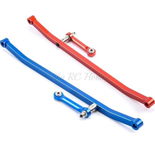 1Set RC Car Control Radio CNC Aluminum Fix Link Steering Rod Direction for LOSI LMT Monster Truck Option Upgrade Parts