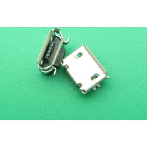 100pcs Micro USB 5P,5-pin Micro USB Jack,5Pins Micro USB Connector Tail Charging socket