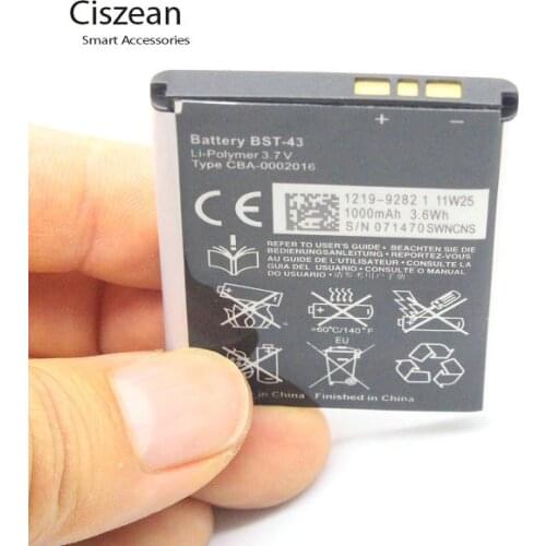 1x 1000mAh BST-43 Replacement Battery For BST43 WT13I U100 U100i J10 J20 J108 J108i S001 CK13I T715 Yari Hazel X2a WT13I