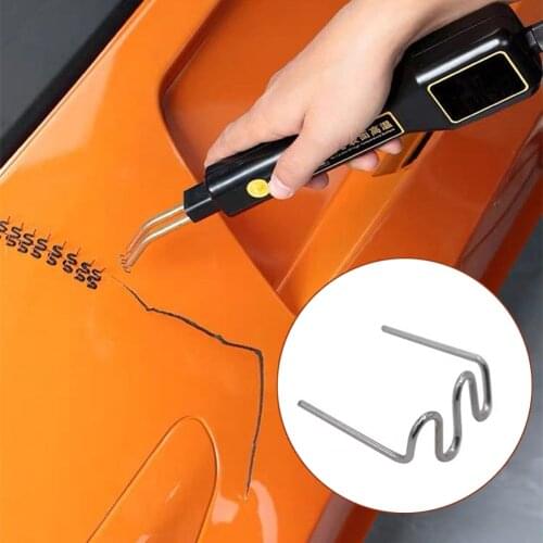 500PCS Wave Staples Portable Bumper Bodywork For Plastic Welder Iron Hot Melt Supplies Standard Pre Cut Hot Welder Staples