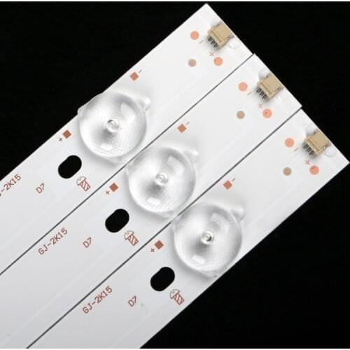 6 PCS/Lot 100% new 614mm*18mm 7leds LED Backlight Strips for 32PHF5755/T3 TPT315B5 TV 32PFK4309-TPV-TPT315B5 LBM320P0701-FC-2
