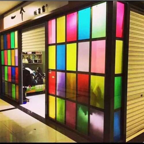 Architecture clear and colored film glass decorative lamination film explosion-proof interior decoration shading color change