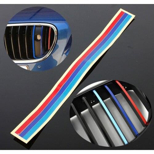 Auto 3colors Strip Sticker Bmw M3 M5 E36 E46 E60 E90 E92 Car Decoration Accessories Grille Decal
