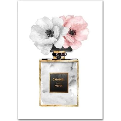 Flower Perfume Bottle Fashion Book Diamond Painting Makeup Diamond Embroidery Art Picture Modern Girl Woman Room Decoration