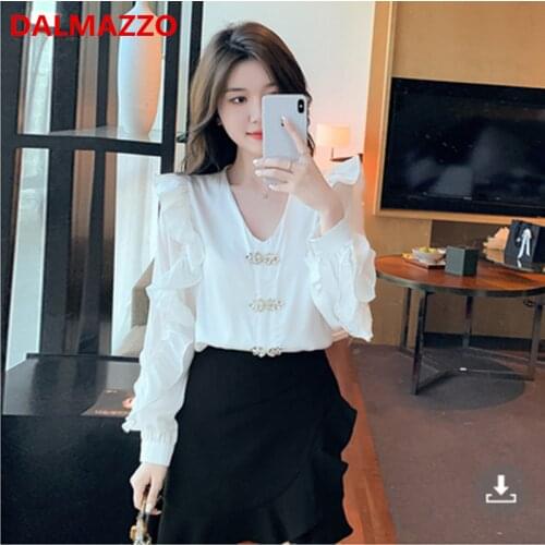 Женские рубашки с длинным рукавом DALMAZZO China At AliExpress