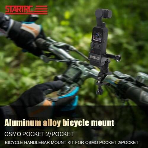 STARTRC Motor Bike Bicycle Mount Holder Dji OSMO Pocket 2 Motorcycle Camera Holder Handheld Gimbal Camera Stabilizer Clamp Clip