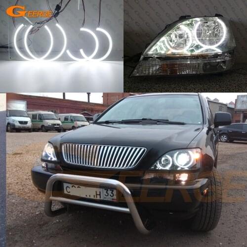For Toyota Harrier 1997 1998 1999 2000 2001 2002 2003 Excellent quality Day Light Ultra bright smd led Angel Eyes kit halo rings