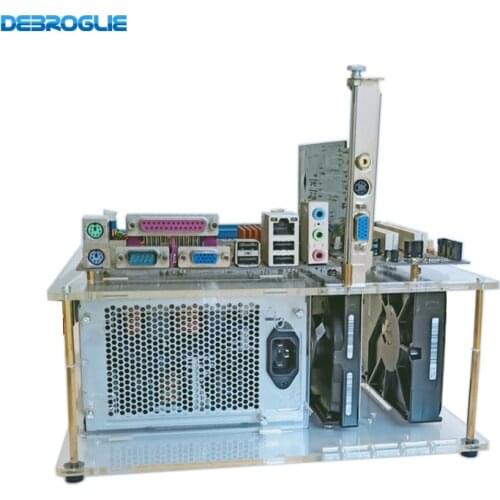 MATX double-layer simple bare chassis transparent DIY personality computer rack RGB marquee SFXATX F2-1