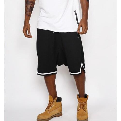 Hot Man Short Models fog Mesh Hanging File Shorts Casual Wide Leg Knee Length Breathable Loose Style M-2XL