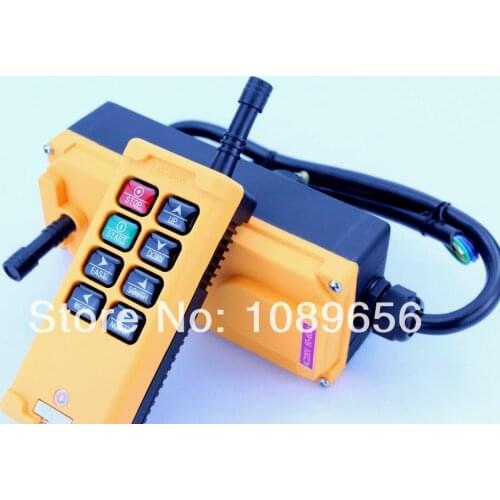 HS-8 8 keys industrial remote controller switch 1 transmitter + 1 receiver Crane Transmitter AC 380V 380VAC