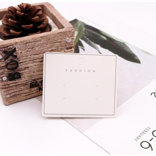 Hot! 100pcs 7x6cm Rectangle Earring Drops Dangle Cards Accessories Display Studs Earrings Paper Card Holder Organizador
