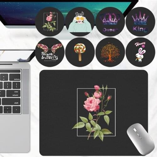 Mouse Pad Game Gamer Mouse Pad Cute Cartoon Mouse Pad Anti-slip PU Leather Computer /Laptop Mouse Pad Office Appliances
