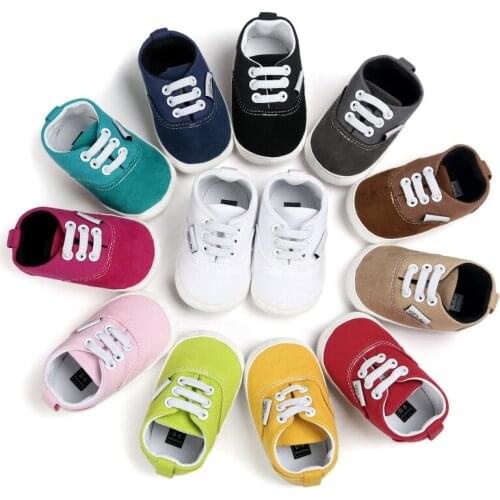 Baby Girl Boy Shoes Soft Sole Baby Shoes Toddler Anti-skid Sneaker Casual Newborn Prewalker 12 Colors