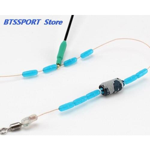 New Cylinder Soft Beans Space Rig Fishing Float Bean Stopper Carp Fishing Buffer Beads Silicon Soft Rubber 20PCS S/M/L Silicone