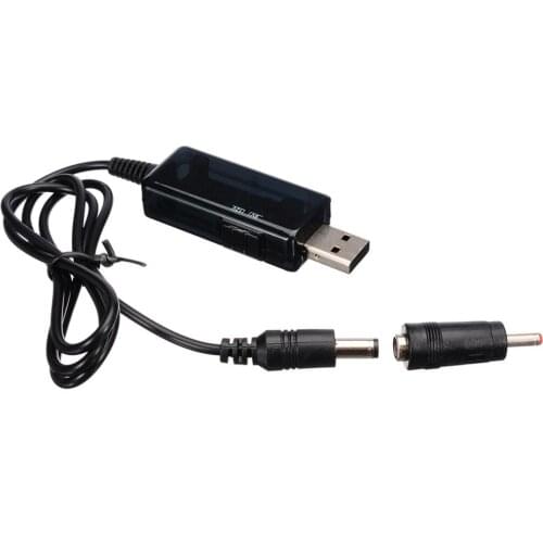 New USB Booster Cable 5V Step Up to 9V 12V DC Voltage Step-up Converter 1A Step-up Display + 3.5x1.35mm Connector