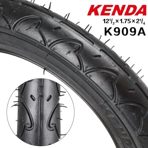 Original Kenda K909A Bicycle Tire 12- 1/2*1.75 *2-1/4 for BMX Kids' Bikes 12/14 inch 35 PSI