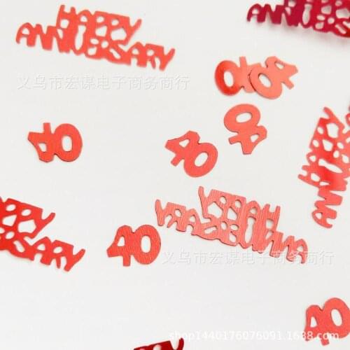 40th Anniversary of Marriage/15 grams Sequins PVC Flat for DIY Card Making Craft Color Collection