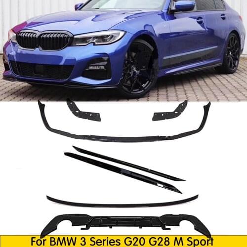 PP G20 Full Body Kits for BMW 3 Series G20 G28 M Sport 320d 330i 340i Rear Diffuser Spoiler Front Lip Side Skirt 2019