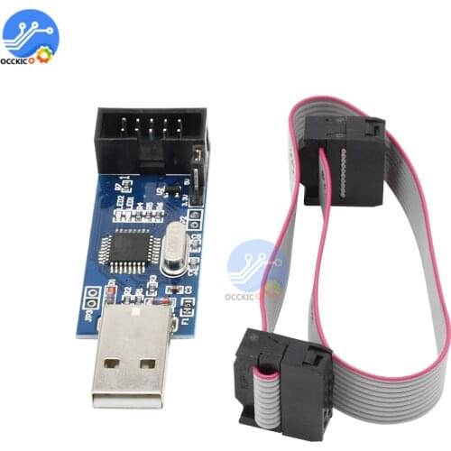 3.3V 5V USBASP USBISP AVR Programmer Download Module ATMEGA8 ATMEGA128 Support Win7 64Bit