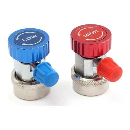 Adjustable Quick Coupler Adapter Fitting High Low Manifold Gauge Conversion Set Car Air-conditioning Parts for R134A AC Adapter