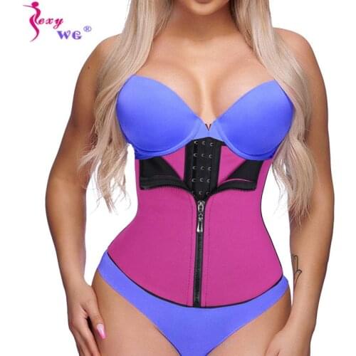 SEXYWG Slimming Corset Waist Trainer Double Compression Cincher Underbust Women Body Shapers Shapewear Sauna Sweat Trimmer Belt