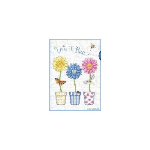 DIM 16756 Three pots of small flowers cross stitch 11CT 18ct 14ct cotton thread embroidery DIY handmade needlework