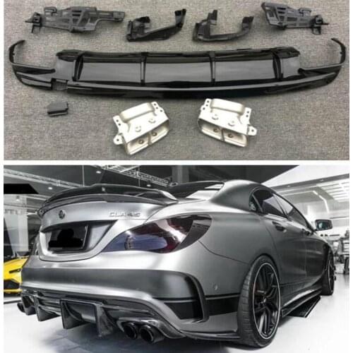 High Quality CARBON FIBER REAR BUMPER TRUNK LIP SPOILER DIFFUSER For Mercedes-Benz CLA W117 180 200 220 260 2016 2017 2018 2019