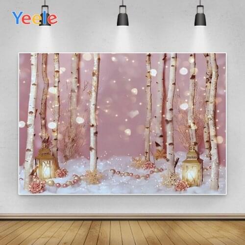 Yeele Baby Shower Newborn Party Backdrops Pink Background Props Tree Bokeh Dots Photozone Photo For Photography Studio Shoots