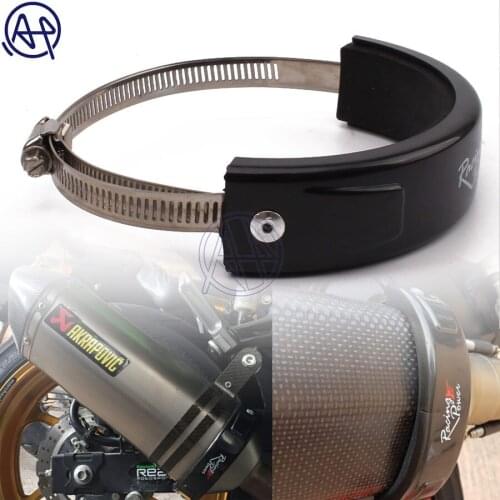 1pcs Motorcycle Accessories Universal Fit 100MM-140MM Oval Racing Hexagonal Exhaust Can Protector Cover Black Free Shipping