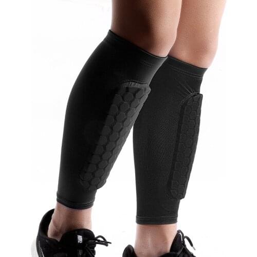 1Pc Anti-collision Protective Shin Guards Gear Calf Compression Leg Sleeve Socks Football Running Basketball Climbing Cycling