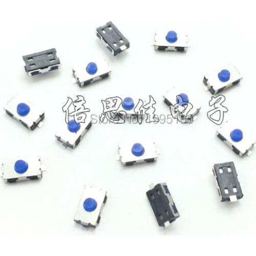 10PCS 3*6*2.5 Normally closed switch 3X6X2.5MM 3*6*2.5MM SMD Tact Switch Blue