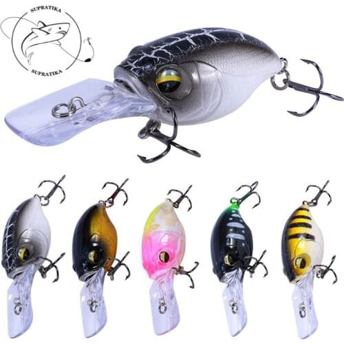 3D Eyes Wobbler Bionic Bait Fishing Lure Outdoor Fishing Gear 8 Colors 11G/8CM Floating Minnow Crankbait Plastic Hard Bait