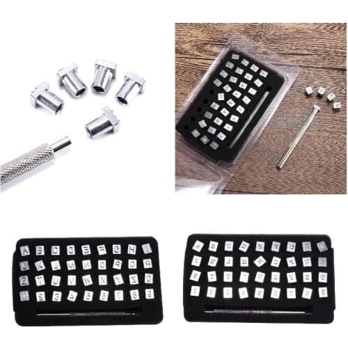 A-Z 0-9 Carving Leather Seal Letters Alphabet Number Logo Stamp Handmade Durable DIY Tool E2S