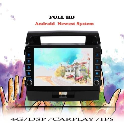 Car Radio Multimedia Player For Toyota Land Cruiser 11 200 2007 2008 2009 2010 -2015 Navigation GPS Android 10 DVD Tape Recorder