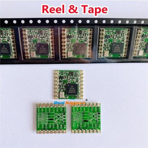 FREE SHIPPING BY DHL!! 100PCS RFM95 RFM95W 868MHz 915MHz LORA SX1276 wireless transceiver module Wholesale Price Reel & Tape
