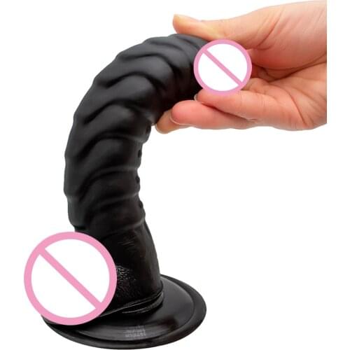 Skin Feeling Big Dildo with Suction Cup Realistic Strapon Dick Lesbian Realistic Penis Female Masturbator Soft Material Sex Toy