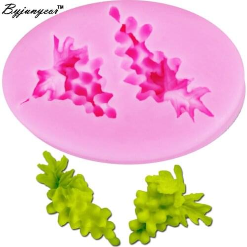 Byjunyeor F1148 Resin Grape Silicone Mold Fondant Candle Molds,Sugar Craft Tools, Chocolate Moulds For Cake,Molds Silicone