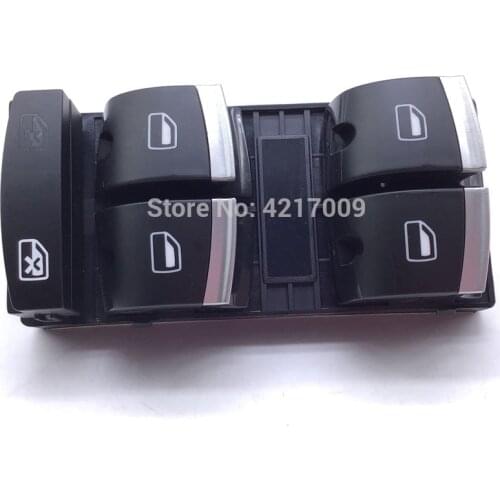 Chrome Master Window Switch For Audi A3 8P A4 S4 RS4 B6 B7 A6 S6 RS6 C6 Avant Q7 4F0959851H