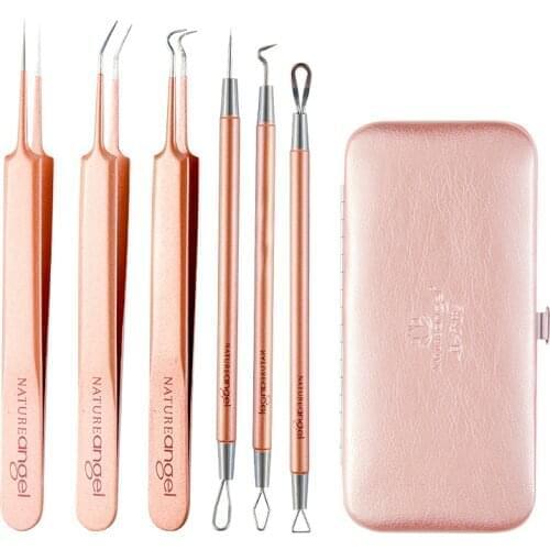 4pcs/Set Acne Removal Needle Stainless Steel Pimple Blackhead Remover Tool Blemish Face Skin Care Beauty Facial Pore Cleaner