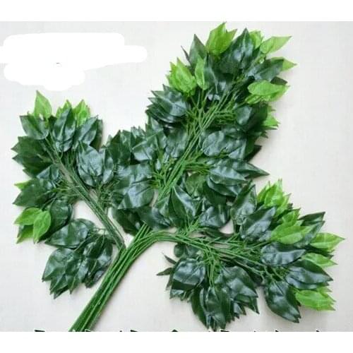 Artificial leaves decoration tree glue banyan leaves.christmas decorations for home