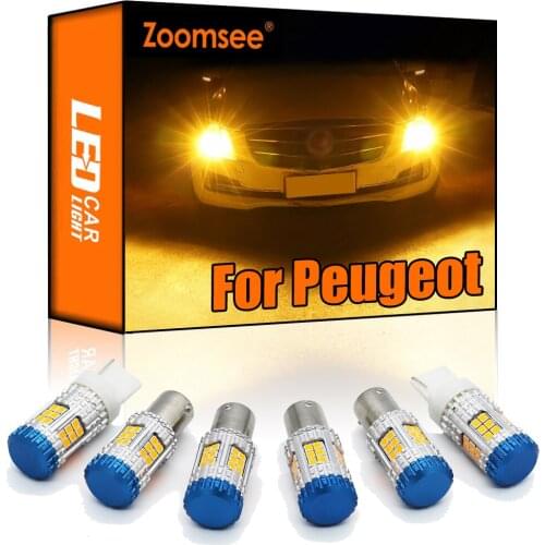 Zoomsee Canbus For Peugeot 3008 4007 4008 5008 RCZ 207 208 307 308 407 508 No Hyper Flash Error Auto LED Turn Signal Light Bulb