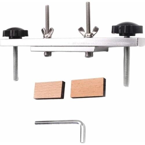 Aluminum Alloy Maple Guitar Bridge Clamp Musical Instrument Repair Accessory Repair Tools with Gasket Wrench for Wooden Guitar