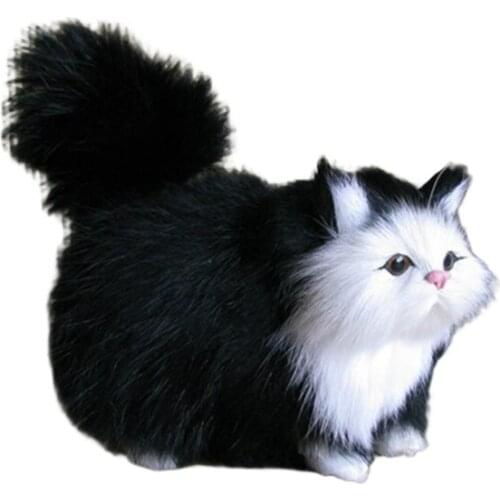 Cartoon Toys Plush Made Realistic Kitty Ornaments Toy Gift Kids Childhood Gifts 87HD