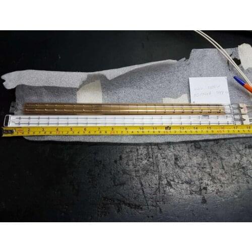 Medium wave carbon fiber filament heaters lamp for screen printing flash dryer