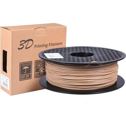 3D Printer Filament Wooden PLA Filament 1KG 1.75MM Wood Consumables Plastic Roll Material For MK8 Extruder Titan V6 Gen L RepRap
