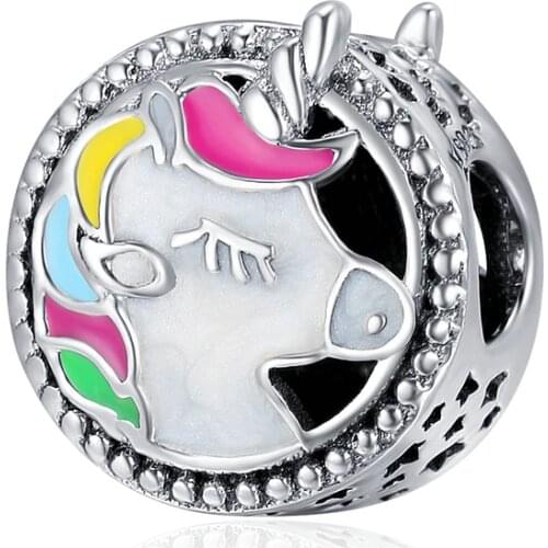 LByzHan Authentic 925 Sterling Silver Adorable Color Enamel Beads fit Original Charm Bracelet Women DIY jewelry CMC362